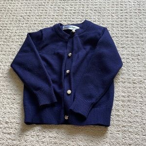 Blue smiling pinker cardigan